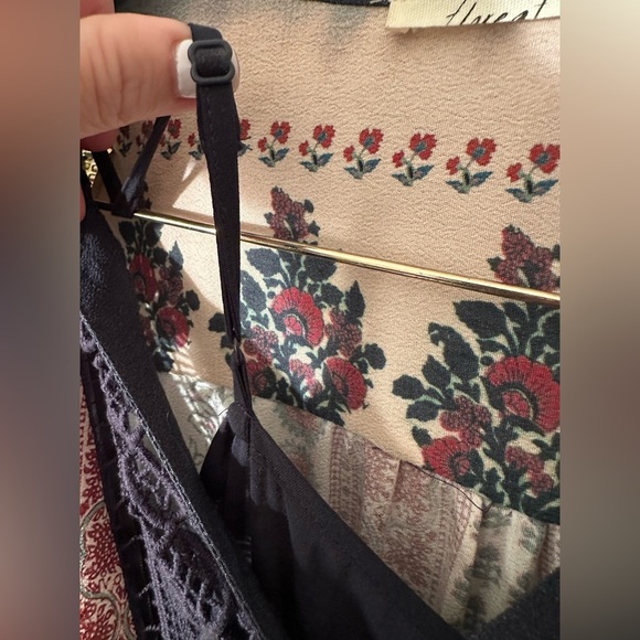 ANTHROPOLOGIE Floreat 2P PETITE Peasant Dress Crochet Block 3/4 Sleeve BOHO CHIC - Picture 7 of 16